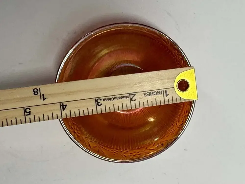 Vintage Imperial Glass Ohio Marigold Carnival Glass Berry Bowl